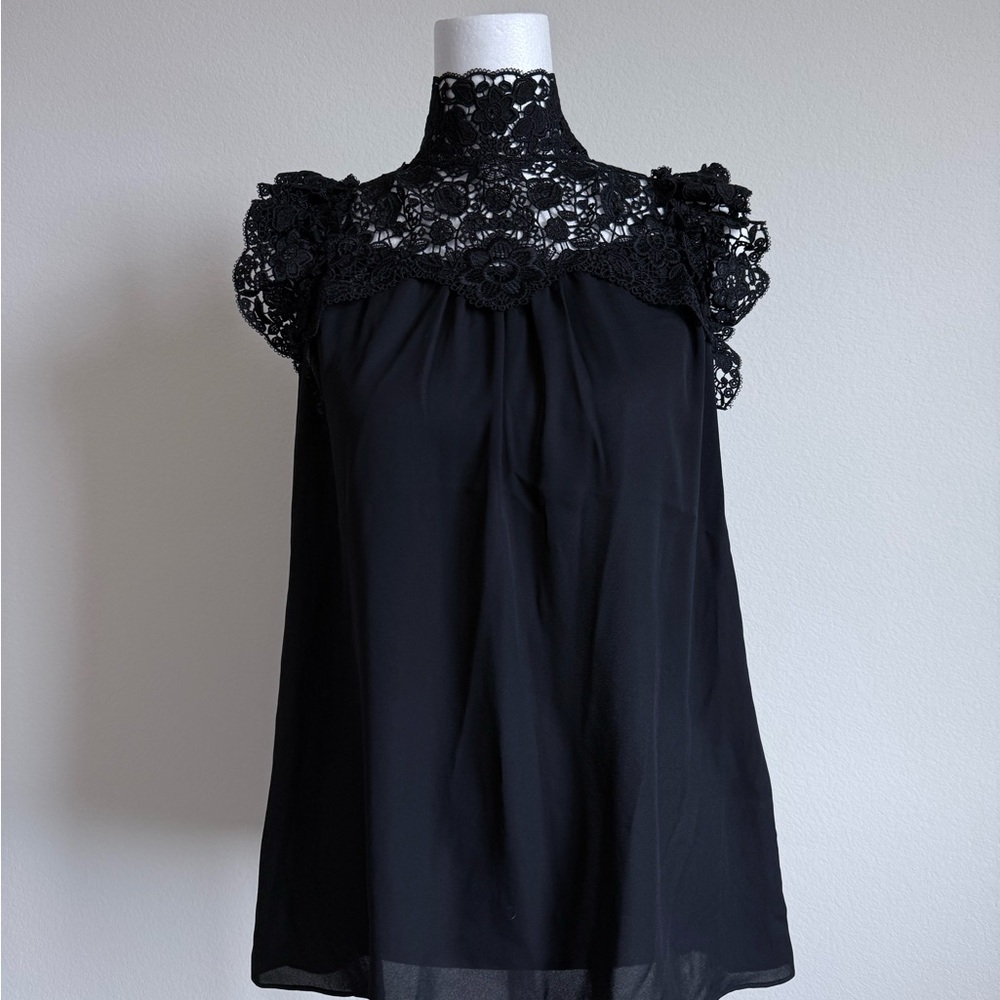 Kate Spade - Elegant Black Lace Women's Top
